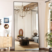 81" x 43" Full Length Floor Mirror - Standing Square Body Mirror with Distortion-Free Glass