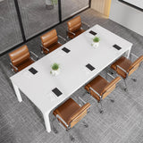 6.5 FT Conference Room Table, 78.74" W x 27.56" D Large Office Conference Table