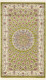 Loom Narenj Collection Classic Traditional Textured Medallion Pattern Design Area Rug,