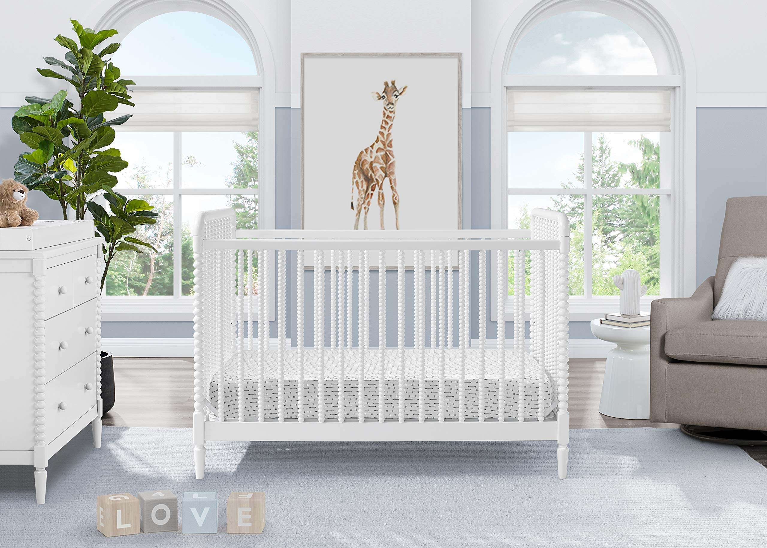 4-in-1 Convertible Crib - Greenguard Gold Certified, Bianca White