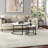 Watson Coffee Table, 35" and 22" Wide, Black/White