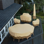 Veranda Water-Resistant 21 Inch Outdoor Fire Column Cover, Patio Furniture Covers