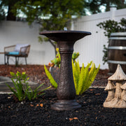 Powder/Glass Fiber 1 Tier Water Fountain for Outdoor Décor, Birdbath Fountain, Garden