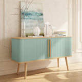 Accent Cabinet with Doors and Shelves - Decorative Storage Cabinet