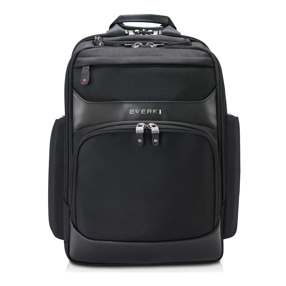 Onyx Premium Business Executive Laptop Backpack - Ballistic Nylon and Leather Office Backpack Laptop Bag