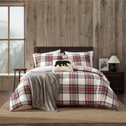 Queen Comforter Set - Soft Cotton Flannel 3-Piece Bedding with Pillowcases