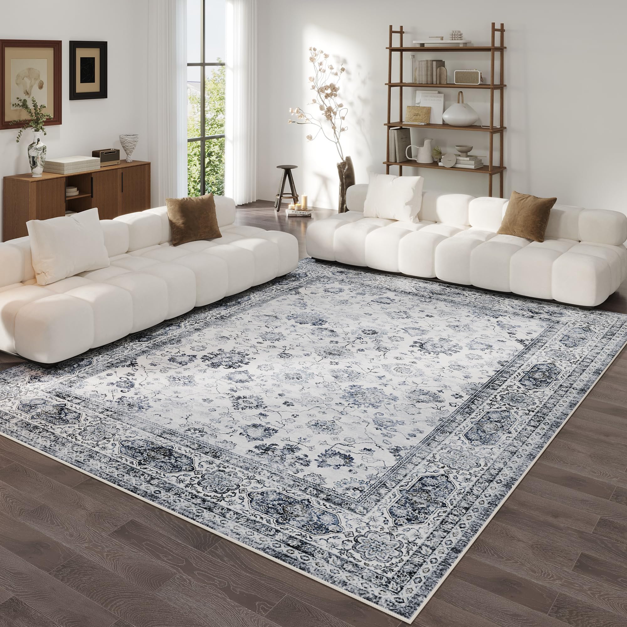 Area Rugs 8x10 Rug for Living Room Washable Boho Area Rug Non Slip Soft