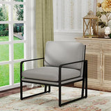 Upholstered Living Room Chairs Linen Arm Chair Accent Chairs