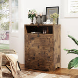 Dog Feeding Station with Storage & 2 Raised Bowls