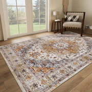 Washable Rug 8x10 Area Rugs for Living Room - Stain Resistant Non-Slip
