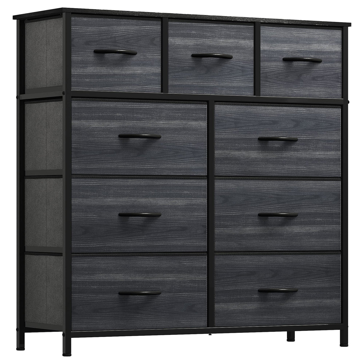 Dresser with 9 Drawers - Fabric Storage Tower, Organizer Unit for Living Room, Hallway