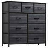 Dresser with 9 Drawers - Fabric Storage Tower, Organizer Unit for Living Room, Hallway