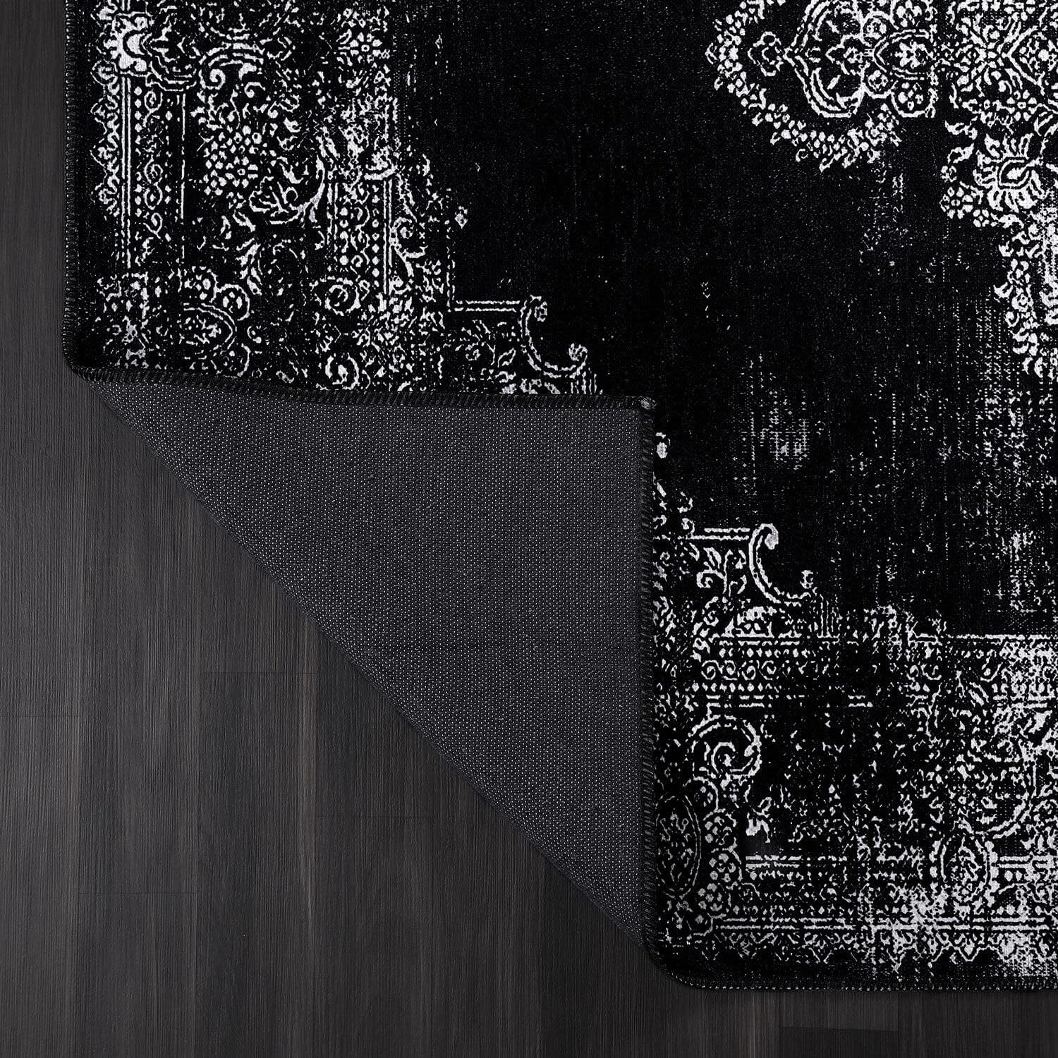 Printed Area Rugs with Ultra Thin Super Strong for Living Room Bedroom, Distressed