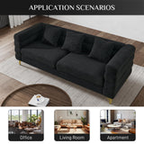 Cloud Couch for Living Room, 59" Modern Overstuffed Deep Seat Velvet Loveseat Sofa