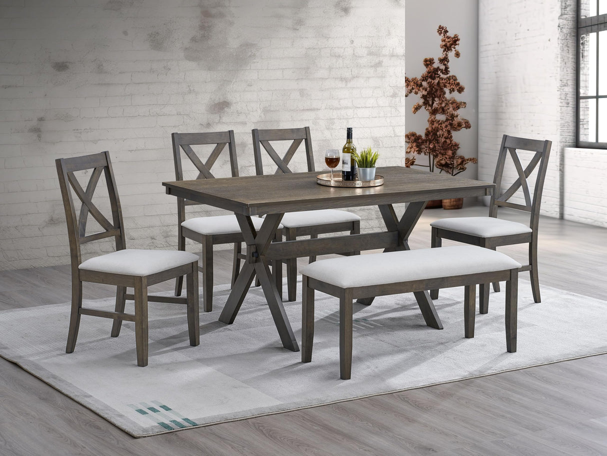 Marit Rectangular Dining Table in Gray