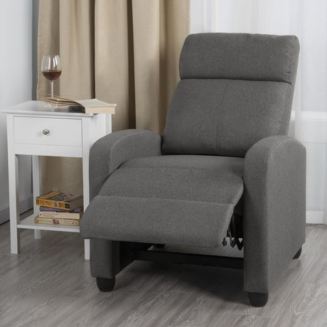 Fabric Recliner Sofa Reclining Upholstered Sofa with Pocket Spring Living Room Bedroom