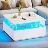 Coffee Tables for Living Room, Coffee Table with Storage, Acrylic Coffee Table