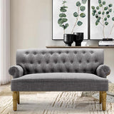 Drennan Loveseat - Sofa for Living Room, Linen, Ash