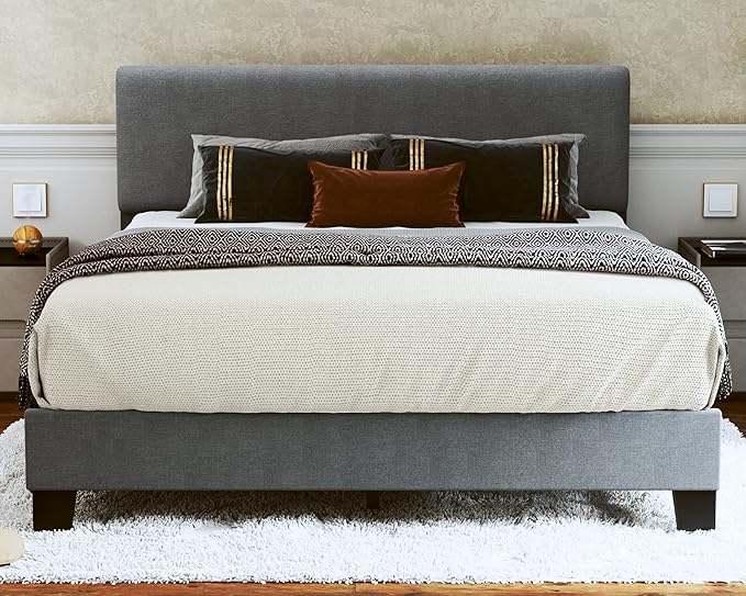 Queen Bed Frame Upholstered Bed Frame Platform