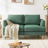 3 Seater Sofa Couch with Deep Seats, 89" Mid Century Modern Upholstered Sofa