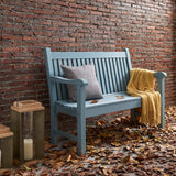 Garden Bench, 2-Person Poly Lumber Patio Bench, All-Weather Outdoor Bench That