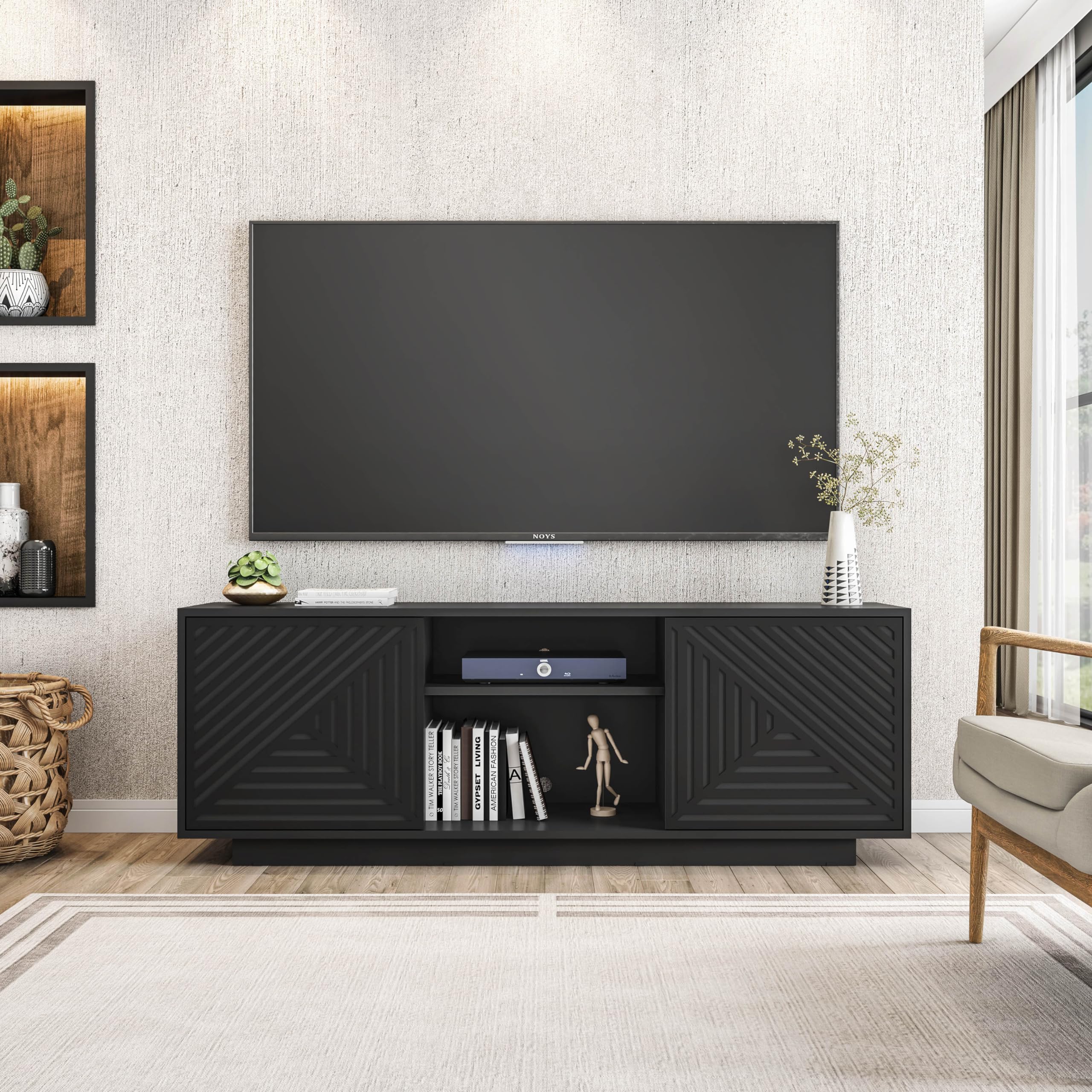 Modern 75” TV Stand for Living Room or Bedroom