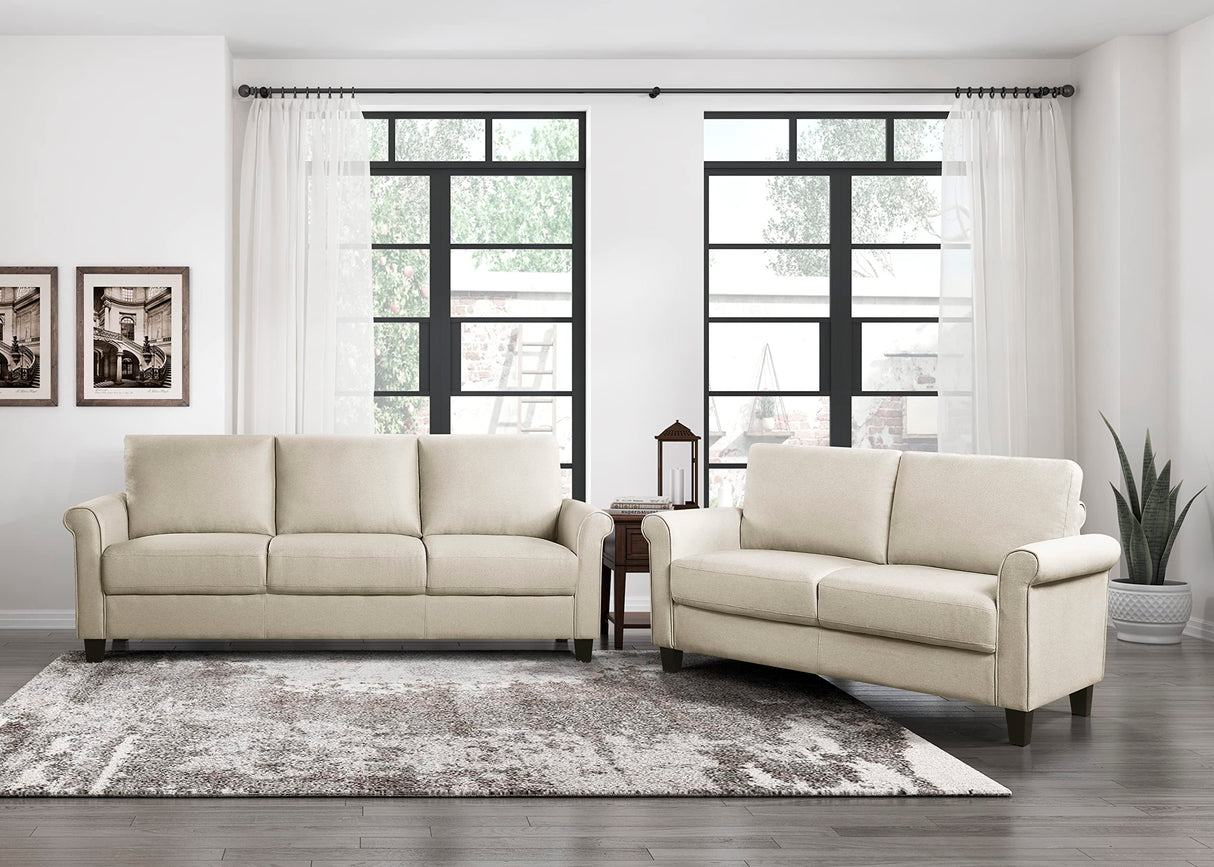 Mendota Living Room Sofa, Beige