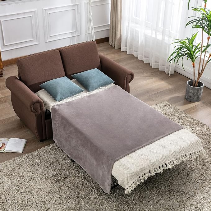 Sleeper Couch Small Sofa for Living Room or Bedroom Including Pull Out Bed Sofabed,