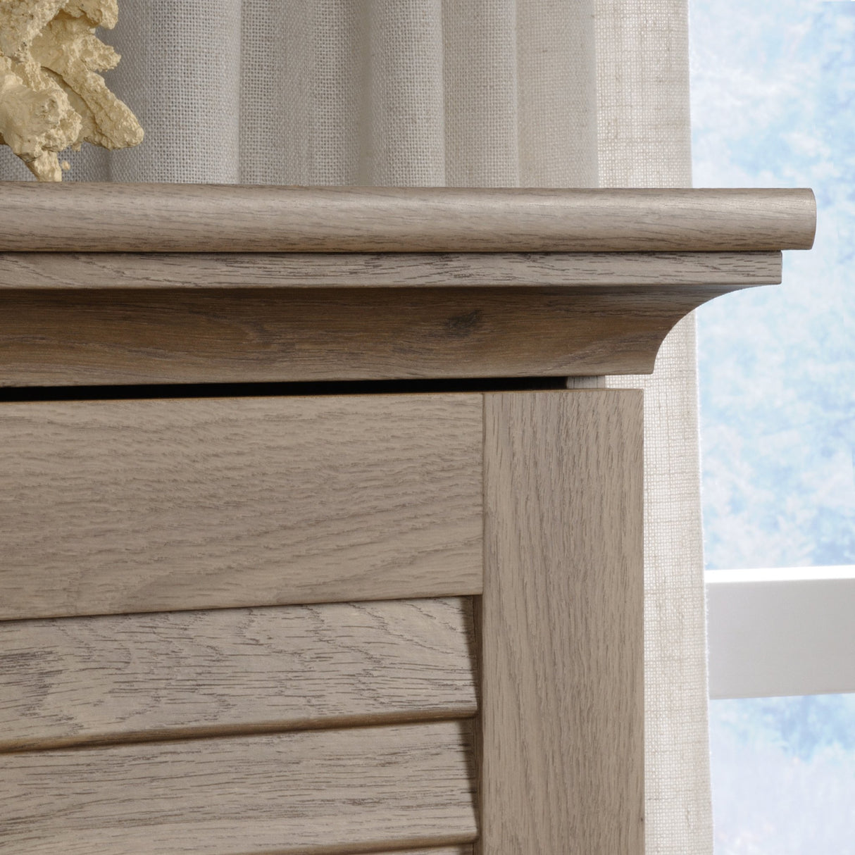 Harbor View Storage Pantry Cabinet, L: 35.43" x W: 16.73" x H: 61.02"