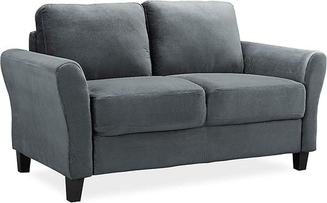 Watford Loveseat with Rolled Arms, Blue