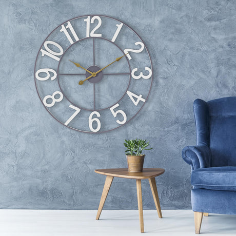 Large Wall Clock for Living Room Decor - Wall Clock for Kitchen - 24 inch (60 CM) Wall Clock Decorative