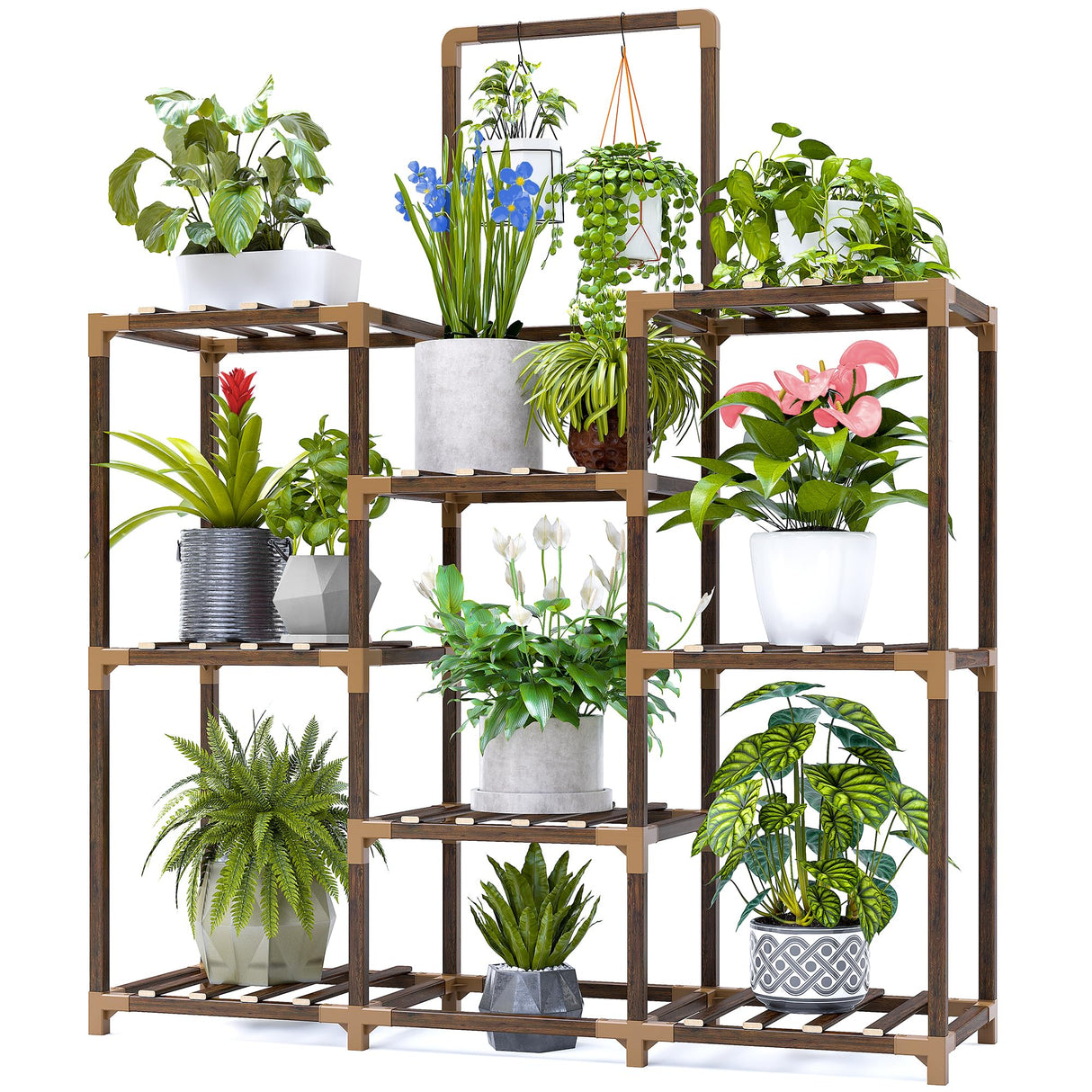 Plant Stand Indoor Large Plant Stands Outdoor Wood Tiered Plant Shelf For