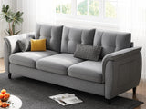 78.8" Sofa, Comfy Lounge Couches with Three Seater Extra Deep Seats, Modern Small