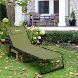 Oversize Chaise Lounge Outdoor, Heavy-Duty Folding Lounge Chair for Outside