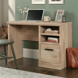 Aspen Post Desk with File Drawer, Prime Oak Finish