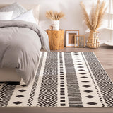 Living Room Area Rug 5x7, Ultra-Thin Non Slip Washable Farmhouse Rugs for Bedroom,