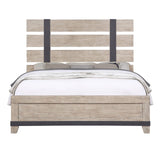 Arbela 3-Piece Wood Bedroom Set, Queen, Weathered Oak Finish