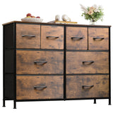 Dresser for Bedroom with 8 Drawers, Wide Fabric Dresser for Storage and Organization