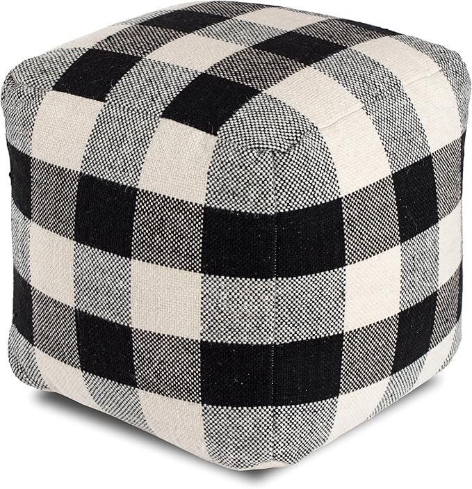 Handmade & Handcrafted Comfortable Home Décor Pouf Ottoman Footrest for Living Room, Bedroom,