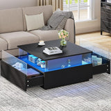 Coffee Tables for Living Room, Coffee Table with Storage, Acrylic Coffee Table