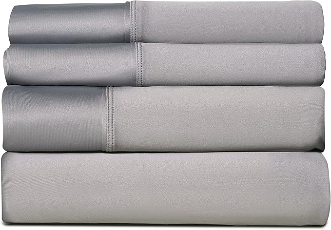 Active Comfort Sheet Set, Comfortable Cooling Sheets with 1 Flat Sheet, 1 Fitted Sheet,