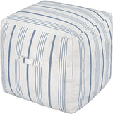Unstuffed Farmhouse Pouf Cover for Living Room, Storage Bean Bag Cubes