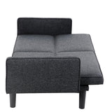 Convertible Sectional Sleeper, Futon Sofa Bed, Splitback Loveseat with Tapered Legs,