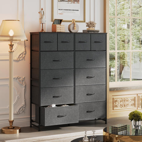 Tall Dresser for Bedroom with 12 Drawers, Dressers & Chests of Drawersz