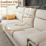 92 Inch Sofa, Comfy Lounge Couch with Adjustable armrests, Extra Deep Seats 3