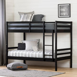 Industrial Bunk Beds, Matte Black,