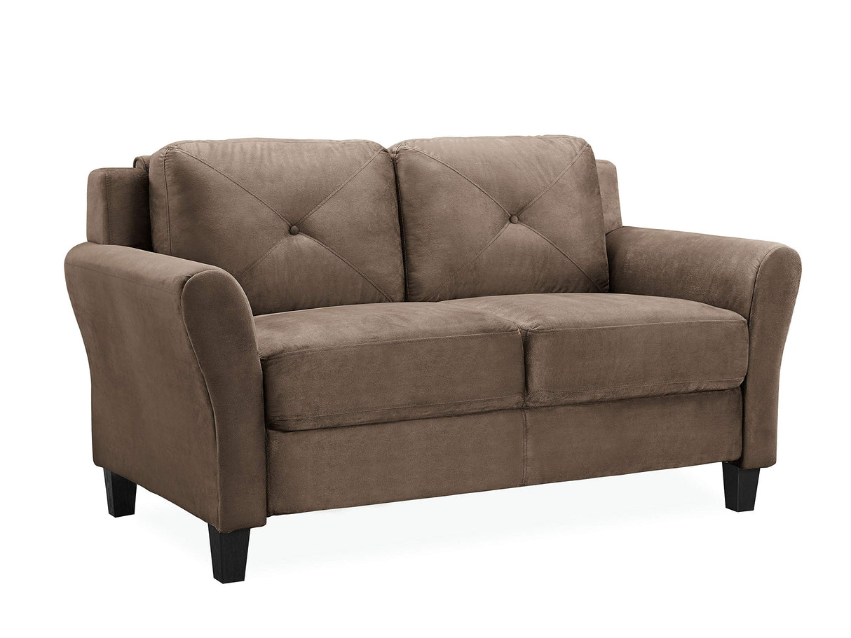 Solutions Harrington Loveseat Microfiber Brown