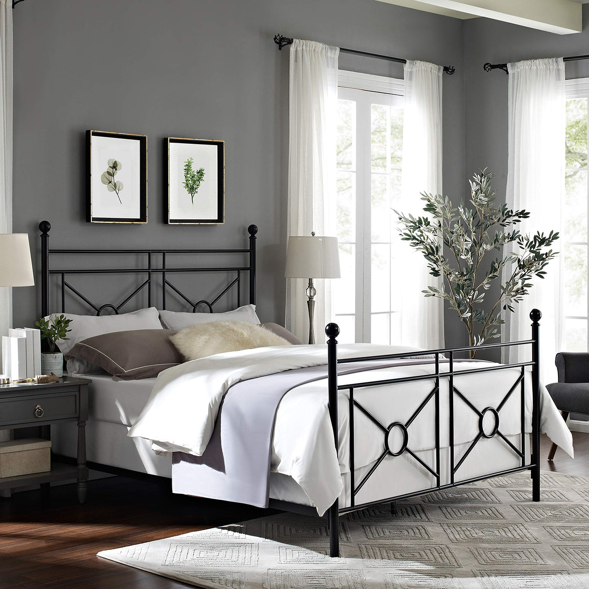 Montgomery Bed Set, Black, Queen