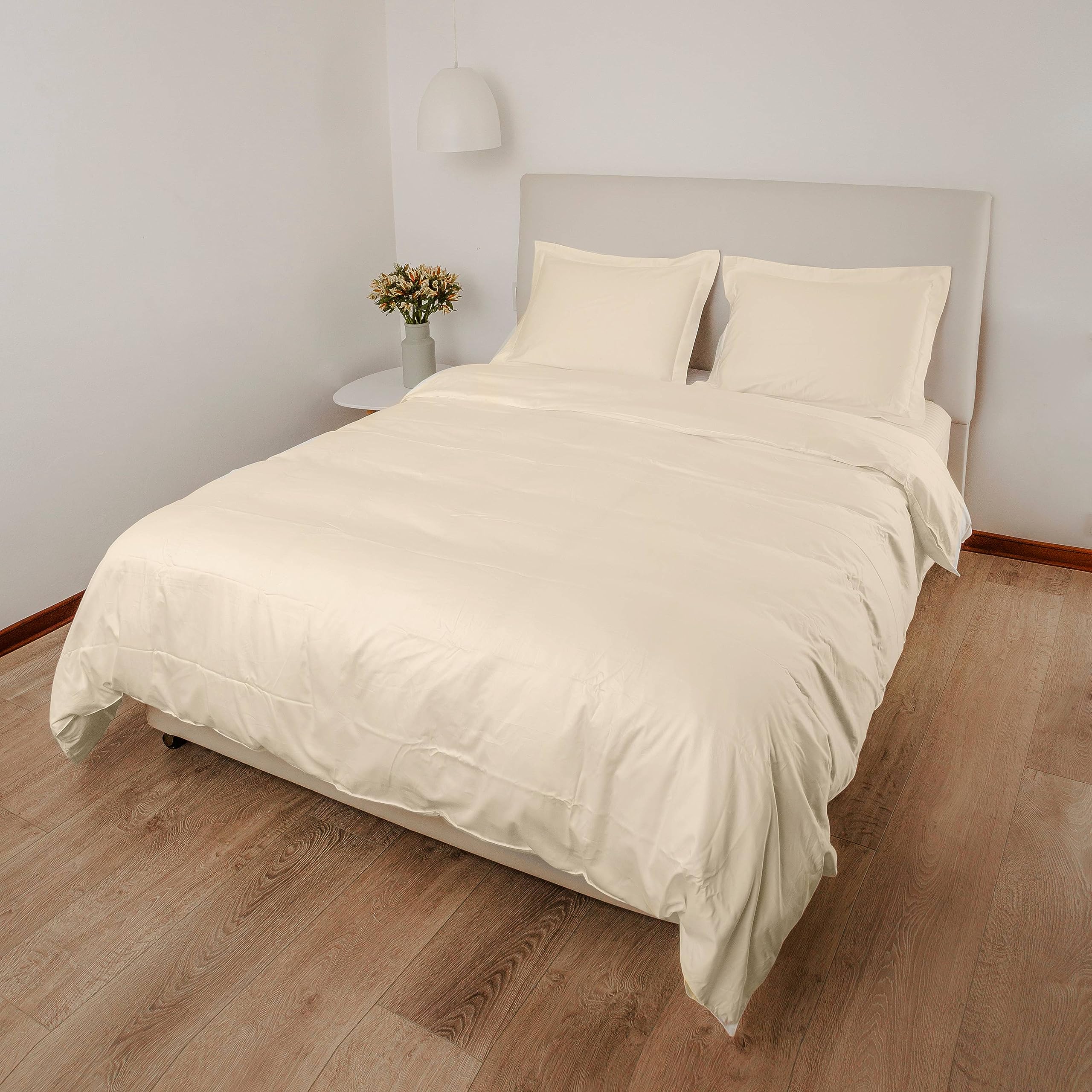 , Duvet Cover Set with 3 Pieces, 415 Thread Count, Percale, 100% Peruvian Pima Cotton,