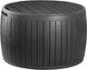 Circa 37 Gallon 3-in-1 Patio Deck Storage Box Ottoman Organizer Container